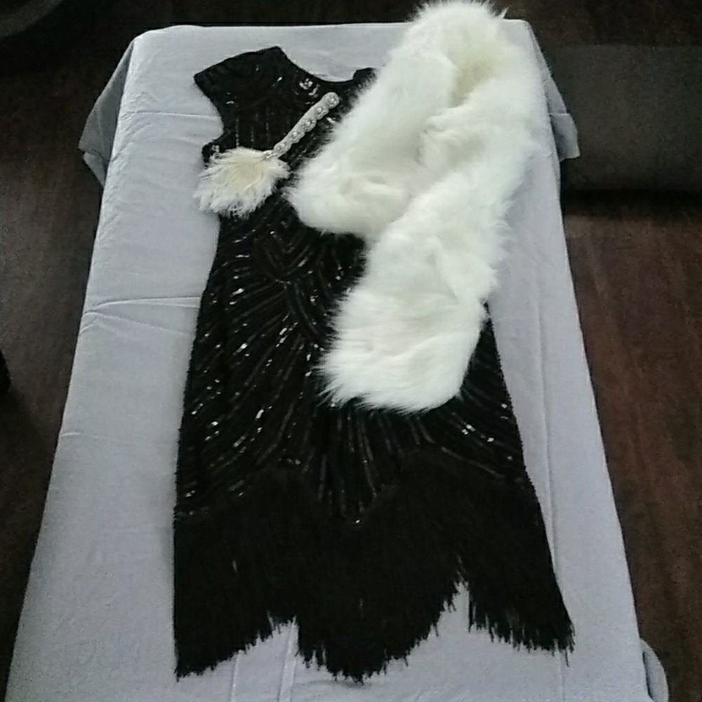 Gatsby's-1920's-Mob costume dress set.